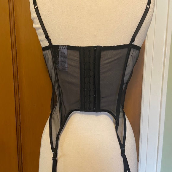 Adore Me Mesh Corset with Bow Accents NWT - Picture 2 of 4